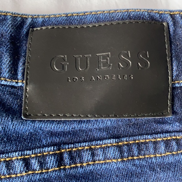 Men’s Guess | Lightly worn | slim tapered jeans | dark blue - Picture 3 of 3